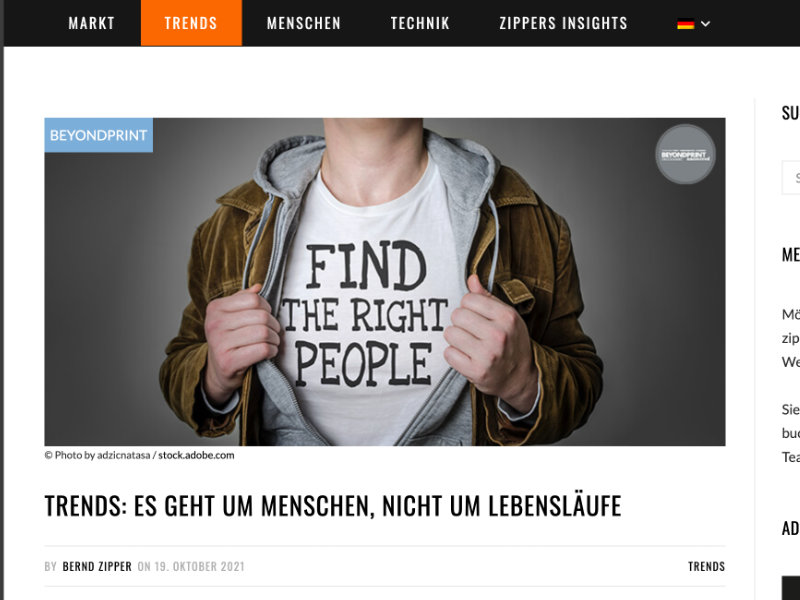 menschen-nicht-lebensläufe Presseartikel Beyondprint